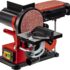 Einhell Esmeriladora doble TC-BG 200 L (máx. 400 W, muela abrasiva de Ø200xø32×25 mm, flexible ligera, soportes de trabajo grandes + ajustables, incl. muela abrasiva gruesa/fina K36/K60)