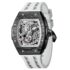 TSAR BOMBA Relojes Hombre Automático Reloj de Pulsera Tonneau Lujo Cristal Zafiro Movimiento Japonés Acero Inoxidable 316 Impermeables 50M Luminos Esqueleto Analogico Deportivo Regalo Hombre