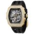 TSAR BOMBA Relojes Hombre Automático Reloj de Pulsera Tonneau Lujo Cristal Zafiro Movimiento Japonés Acero Inoxidable 316 Impermeables 50M Luminos Esqueleto Analogico Deportivo Regalo Hombre