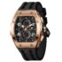 TSAR BOMBA Relojes Cuarzo Hombre Tonel Lujo Reloj de Pulsera Cristal Zafiro Movimiento Japonés Impermeables 50M Luminoso Fecha Esqueleto Cuadrados Analogico Deportivo Cronógrafo Reloj de Hombre
