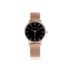 LUXENTER Reloj con Metalizado Negro Acabado en Rodio. Color Negro. Relojes De Mujer. Joyas para Mujer -Modelo Uzrai