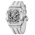 SAPPHERO Reloj de Pulsera de Silicona para Hombre, Resistente al Agua, 5 ATM, Mecanismo de Cuarzo japonés, Caja de Acero Inoxidable, diseño de Fecha, Deportivo, Informal, Relojes de Negocios para