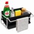 Armario de Vino Esquinero con Luces LED, Mueble Bar Industrial de 5 Niveles, Toma de carga lateral, Puerta de vidrio, estantes ajustables y soporte para copas, ideal para salón o comedor, Negro