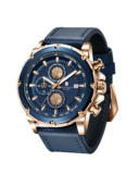 BENYAR by Relojes para Hombre Cronógrafo Indicación de Fecha 50M Reloj de Pulsera Impermeable Reloj de Pulsera clásico para Hombre Relojes analógicos de Cuarzo de Lujo Casual con Correa