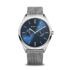 BERING 14526-307 Reloj de cuarzo para mujer con caja de acero inoxidable plateado de 26 mm y esfera azul, correa milanesa, cristal de zafiro y resistencia al agua de 3 ATM