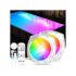 Hisummer 106cm Ventilador de Techo con Luz, Conexión E27 Solo con Soporte Incluido, Montaje Rápido Ventilador Techo Silencioso con Mando, Motor DC Reversible para Dormitorios Salón y Cocina