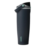 Owala FreeSip Sway botella de agua térmica de acero inoxidable con boquilla 2‑en‑1, 1185ml, pajita integrada y asa tipo cubo, para viajes, escuela y deporte, sin BPA, a prueba de fugas, Foggy Tide