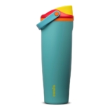Owala FreeSip Sway botella de agua térmica de acero inoxidable con boquilla 2‑en‑1, 1185ml, pajita integrada y asa cubo, para viajes, escuela y deporte, sin BPA, a prueba de fugas, Summer Sweetness
