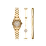 Michael Kors Lexington Dam 19 mm guldtonat rostfritt stål klocka, MK4944SET