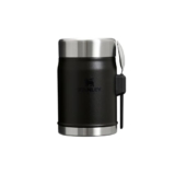 STANLEY Classic Legendary Fiambrera Termica 0.4L con Spork – Mantiene Frío o Calor 7 Horas – Termo Comida Caliente Adulto – Acero Inoxidable – Sin BPA – Apto Para Lavavajillas – Black 2.0