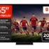 LG 75QNED70B6A – TV 75″, QNED MiniLED, 4K AI, Smart TV, WebOS 25, Sin Reflejos al 94%, Procesador alpha5 Gen7 AI, 120Hz, Super Upscaling, HDR10 y Dolby Digital Plus, Alexa/Google Assistant, Negro