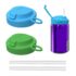 Hydro Flask – Lightweight Wide Flex Straw Cap Bottle 946 ml (32oz) – Acero inoxidable, a prueba de fugas con correa – Aislado, 24 h frío – Quartz
