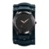 OIDEA Reloj Cuero Steampunk Hombre: Reloj de Cuarzo Analógico de Correa de Cuero Ancho Escala de Barra de Esfera Grande con decoración de Calaveras – para Regalos
