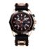OIDEA Reloj Analógico de Cuarzo Steampunk: Reloj con Esfera Calavera Grande Correa Ancha Cuero Escala de Barras para Hombre – para Fiesta Ocio Negocios Regalos