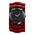 OIDEA Reloj Analógico de Cuarzo Steampunk: Reloj de Correa de Cuero Genuino Desmontable de Esfera con Escala Numérica Arábiga de 24 Horas – para Regalos
