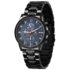 BUREI Reloj para hombre, minimalista, analógico, de cuarzo, resistente al agua, ultrafino, de piel, regalo para hombres., dorado y negro, Minimalista