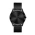 BUREI Reloj de cuarzo analógico de acero inoxidable de dos tonos para hombre, regalo para hombre (plata dorada)