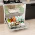 Lifewit Pequeño Bandeja para Cubiertos, Porta Cubiertos con 5 Compartimentos, Cajon Organizador Cubiertos de 24 x 34 cm, Separador Cubiertos Cocina Plástico con Cuchara/Tenedor/Cuchillo, Negro