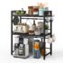 Lifewit Pequeño Bandeja para Cubiertos, Porta Cubiertos con 4 Compartimentos, Cajon Organizador Cubiertos de 19,8 x 31,5 cm, Separador Cubiertos Cocina Plástico con Cuchara/Tenedor/Cuchillo, Negro