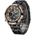 CIVO Reloj Hombre Esfera Grande: Acero Inoxidable Pulsera de Acero Inoxidable Impermeable para Uso Laboral y Fines De Semana Moderno y Versátil