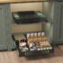 NETEL Soporte Extensible para microondas de 2 Niveles,Estante microondas encimera Ajustable,estanteria Cocina encimera,Organizador microondas con Soporte para Tazas y 8 Ganchos,Negro
