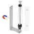 NETEL Soporte Extensible para microondas de 2 Niveles, Soporte microondas con cajones,estanteria Cocina encimera,Microwave Oven Storage Rack，Organizador microondas con 8 Ganchos, Blanco