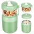 Exllena Termo Pequeño 300ml – Botella Térmica Pequeña con Asa de Silicona Ajustable, Ideal para Café, Agua y Bebidas Frías(Rosa Pastel)