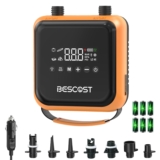 BESCOST 20PSI Bomba Eléctrica, Inflador Paddle Surf Eléctrico, Inflador Electrico Paddle Surf Recargable, Inflado/Desinflado Inteligente. Ideal para Tablas Sup, Cometa, Kayak, Tienda y Colchones