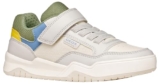 Geox J Perth Boy E Sneaker, LT Grey/Green, 32 EU
