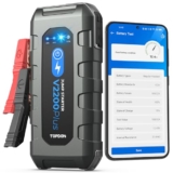 TOPDON V2200 Plus Arrancador de Coches y 12V Comprobador de Batería 2 en 1, Arrancador de Baterias de Coche 2200A para 8L Gas/6L Diesel