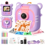 ARNSSIEN Camara Fotos Infantil Instantanea 2,4″Camara instantanea Lente180°