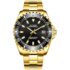 BUREI Reloj de Hombre cronógrafo Vintage marrón Correa de Cuero multidial Calendario Impermeable Reloj de Cuarzo simulado clásico Deportivo para Hombre Regalo, Retro