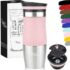 Bambaw Botella Termica 350 ml, Botella Agua Acero Inoxidable 350 ml Resistente a la Corrosión y Reutilizable, Cantimplora Agua Ideal para Viajes y Deportes, Garrafa Inox con Asa (Lila Lavanda)
