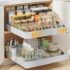Milu Taza para muesli to go 400ml acero inoxidable I Vaso con 2 Partes para sopas ensaladas Pasta Yogur postres – aso de yogur a prueba de derrames con cuchara (Beige)