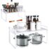 Milu Taza para muesli to go 400ml acero inoxidable I Vaso con 2 Partes para sopas ensaladas Pasta Yogur postres – aso de yogur a prueba de derrames con cuchara (Beige)