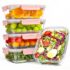 JSCORES Juego de Recipientes Herméticos 40 Pieza,Recipientes de Alimentos Plástico(20 Envases+20tapas) a Prueba de Fugas Apto para Microondas Nevera Cocina