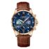 LIGE Reloj Analógico Hombre Elegante Analogico Caballero Clasico Vintage Mens Watches Cuarzo 3ATM al Agua Correa de Silicona Azul con Fecha Luminosa Negocio Relojes Pulsera Hombre,Negro