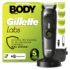 MANSPOT Afeitadora Corporal Hombre con Cuchilla de Cerámica Hipoalergénica | Depiladora y Recortadora Eléctrica IPX7 Impermeable, Wet & Dry, 4 Peines Guía para Zonas Íntimas, Axilas, Barba y Cuerpo