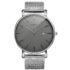KNISKRED Reloj Clásico para Hombre con Correa Sólida de Acero Inoxidable y Calendario Reloj de Vestir para Caballeros Resistente al Agua
