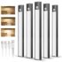 daphomeu 5 Pack Luces led Cocina Recargables,Luz Armario Sensor Movimiento Atenuable tipo C carga,Luz Sensor Movimiento Interior, Lampara Led para estantería, armario de escaleras