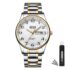 Raitown Reloj Hombre de Acero Inoxidable, Movimiento de Cuarzo Analógico | Esfera clásica de 41 mm, agujas luminosas, calendario, resistente 3 ATM, estilo elegante en azul, verde y negro