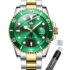 OLEVS Reloj automático para Hombre,Reloj mecánico con Bisel,Resistente al Agua y Luminoso, Calendario semanal, Correa de precisión