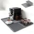 Baroni Home Cesta Decorativa para Pan de Metal con Motivo de Hoja, Diseño Moderno para Mesa y Cocina, Contenedor Bollería, Línea Edera, 20x20x7 (Cesta para Pan)