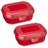 Westmark Fiambrera de Acero Inoxidable, Fiambrera a Prueba de Fugas, Apta para Microondas y Horno, Sin BPA, Caja Bento para Escuela, Trabajo y Guardería, Plata, 1300 ml