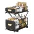 AMMERGI Cajones Extraibles para Cocina – Bandeja Extraíble Armario Cocina – Organizador Armario de Ancho Ajustable (32-52 cm) Para Almacenaje y Organizador en Hogar – Sin Taladrar (Blanco 42)