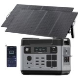 OUKITEL 3200W Estación de Energía Portátil con 2 Panel 400W | 2048Wh Generador Solar, Carga Rápida 80% en 45min, Batería LiFePO4, 16 Puertos, Power Station para Camping y Emergencia