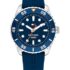 BUREI Relojes Hombre Cronógrafo Cuarzo Japonés Impermeable Reloj de Pulsera de Cuero para Hombres Negocios Casual Deportes (Negro)