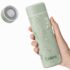 LARQ Flip Top 740ml – Botella térmica de acero inoxidable con doble aislamiento, Sorbete con tapa abatible, Mosquetón con recubrimiento de silicona, Libre de BPA, Granite White