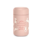 Suavinex, Termo Papillero para Bebé. Termo de Acero Inoxidable con Cierre Hermético Antifugas. Seguro. Para Comidas Calientes y Frías. Para Alimentos Sólidos o Papillas. 400 ml. Wonderland, Rosa