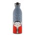 ion8 Botella Agua Acero Inoxidable Termica, 500ml, a Prueba de Fugas, Fácil de Abrir, Cerradura Segura, Aptas para Lavavajillas, Adapta a Portavasos, Asa de Transporte, Mariposa Salvaje